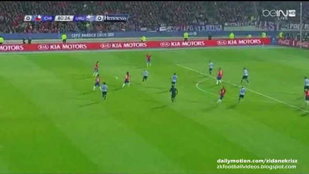 1-0 Mauricio Isla Fantastic Goal - Chile v. Uruguay 24.06.2015