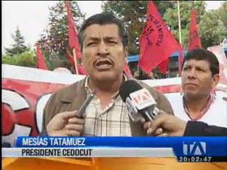 Organizaciones sociales rechazan políticas gobiernistas