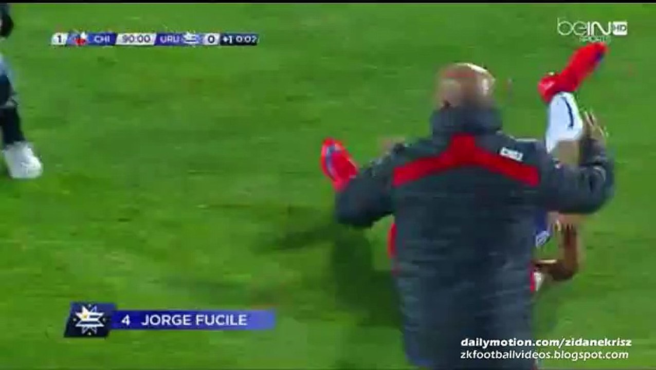 Fucile Brutal Faul on Alexis Sánchez - Chile v. Uruguay 24.06.2015