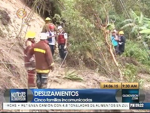 26 personas incomunicadas en Táchira por lluvias
