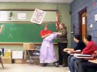 Boy Putting On Dress