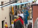 Els Gegants de Viserta ballant l'Aligot per Sant Jaume