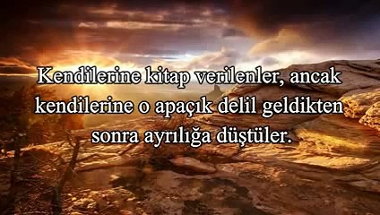 Beyyine suresi Kabe imamı Nasser al Qatami