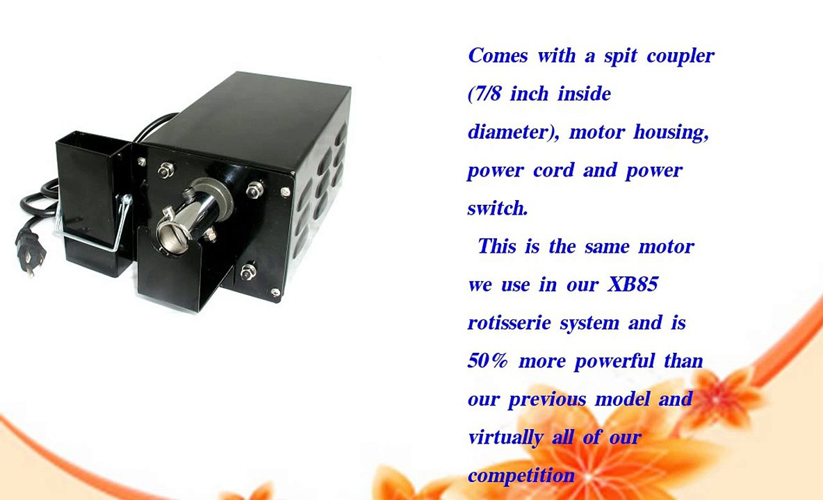 SpitJack Super Heavy Duty Motor Rotisserie Motor