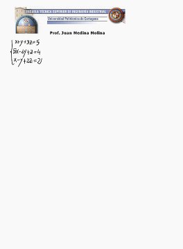 Sistema Ecuaciones Lineales ( Método Gauss)