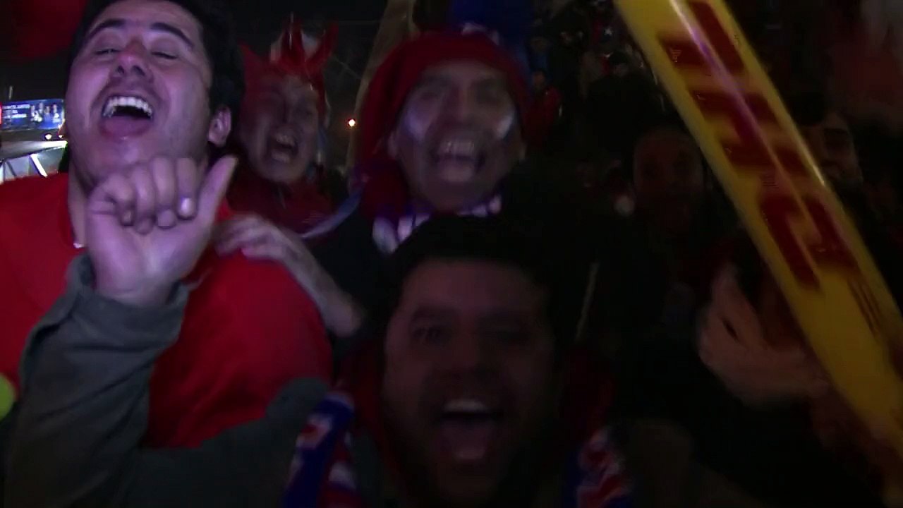 Chile celebra su paso a semifinales