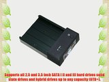 SMAKN? 3.5/2.5 SATA HDD To Dual USB 2.0 Port External Dock Station Enclosure