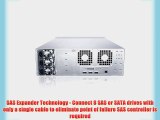Sans Digital EliteSTOR 3U 16 Bay SAS/SATA to SAS JBOD with SAS Expander Rackmount ES316X B