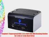 Tooploo? Superspeed USB 2.0 to SATA IDE HDD Docking Station for 2.5in or 3.5in Hard Drive