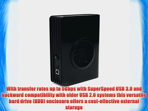 StarTech.com 3.5in SuperSpeed USB 3.0 SATA Hard Drive Enclosure w/ Fan