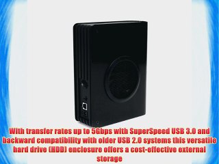 StarTech.com 3.5in SuperSpeed USB 3.0 SATA Hard Drive Enclosure w/ Fan
