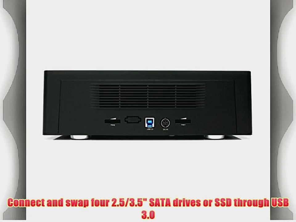 StarTech.com 4-Bay USB 3.0 Hard Drive Docking Station with UASP and Dual Fans (SDOCK4U33)