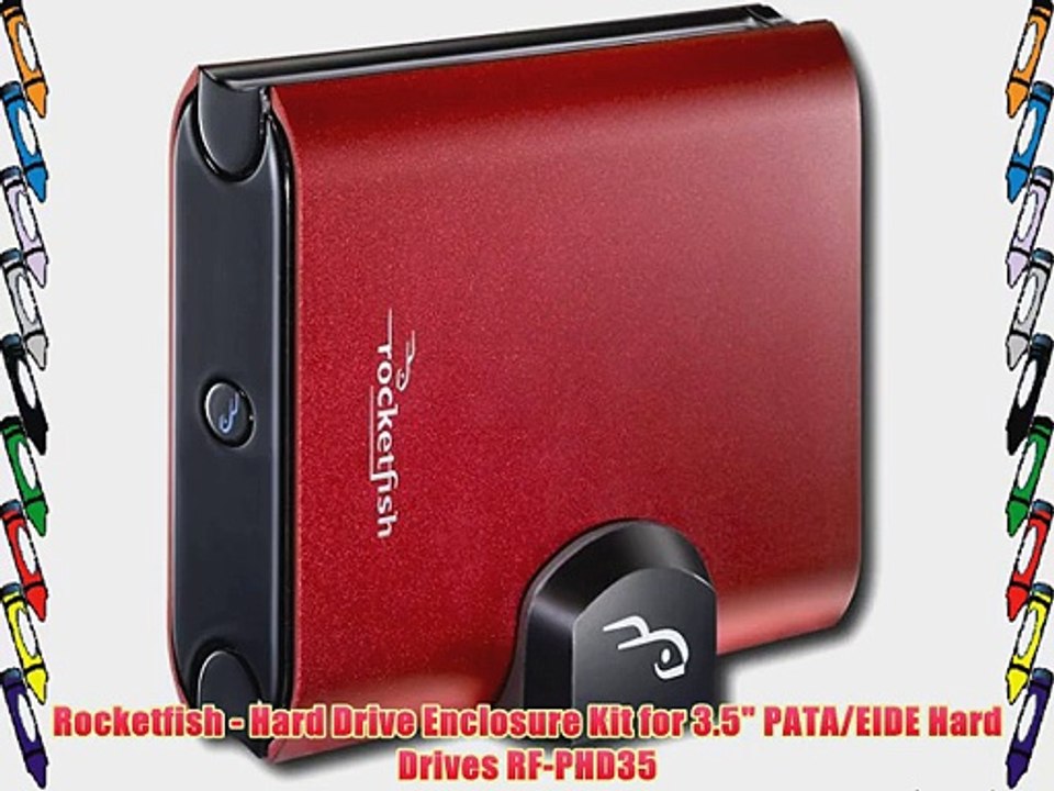 Rocketfish - Hard Drive Enclosure Kit for 3.5 PATA/EIDE Hard Drives RF-PHD35