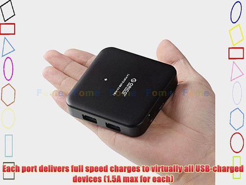 FOME ORICO U3BCH4 USB 3.0 4 Port Hub And BC 1.2 Fast USB Charger with 2.5 Amp Power Adapter