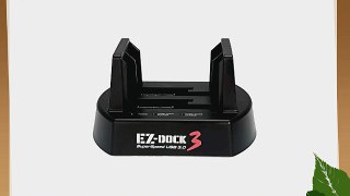 KingWin 2 Bay USB 3.0 EZ Dock for 2.5-Inch and 3.5-Inch with Clone (EZD-2537U3)