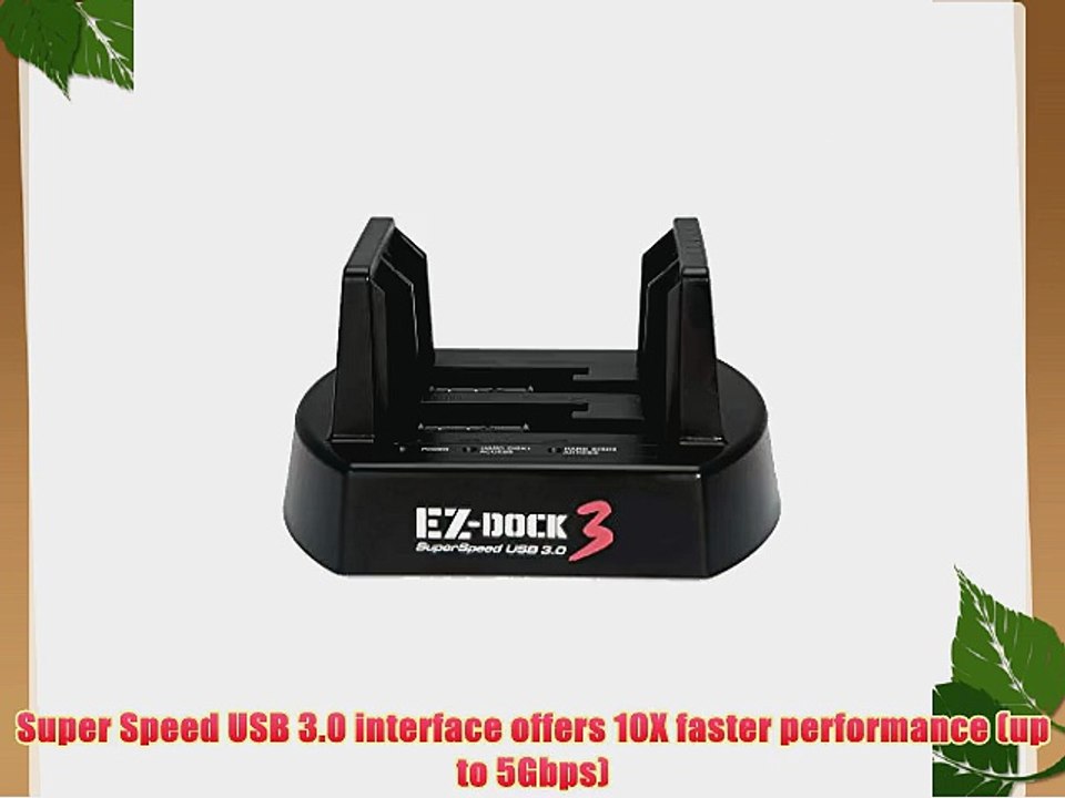 KingWin 2 Bay USB 3.0 EZ Dock for 2.5-Inch and 3.5-Inch with Clone (EZD-2537U3)