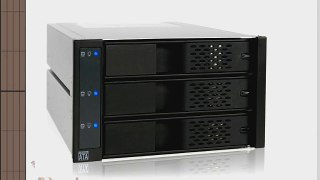 ICY DOCK FlexCage MB973SP-1B Tray-less 3x3.5 HDD in 2x5.25 Bay SATA Hot Swap Rack / Cage /