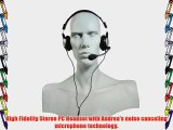 Andrea NC-185 Stereo Computer Headset with noise canceling microphone volume and mute controls