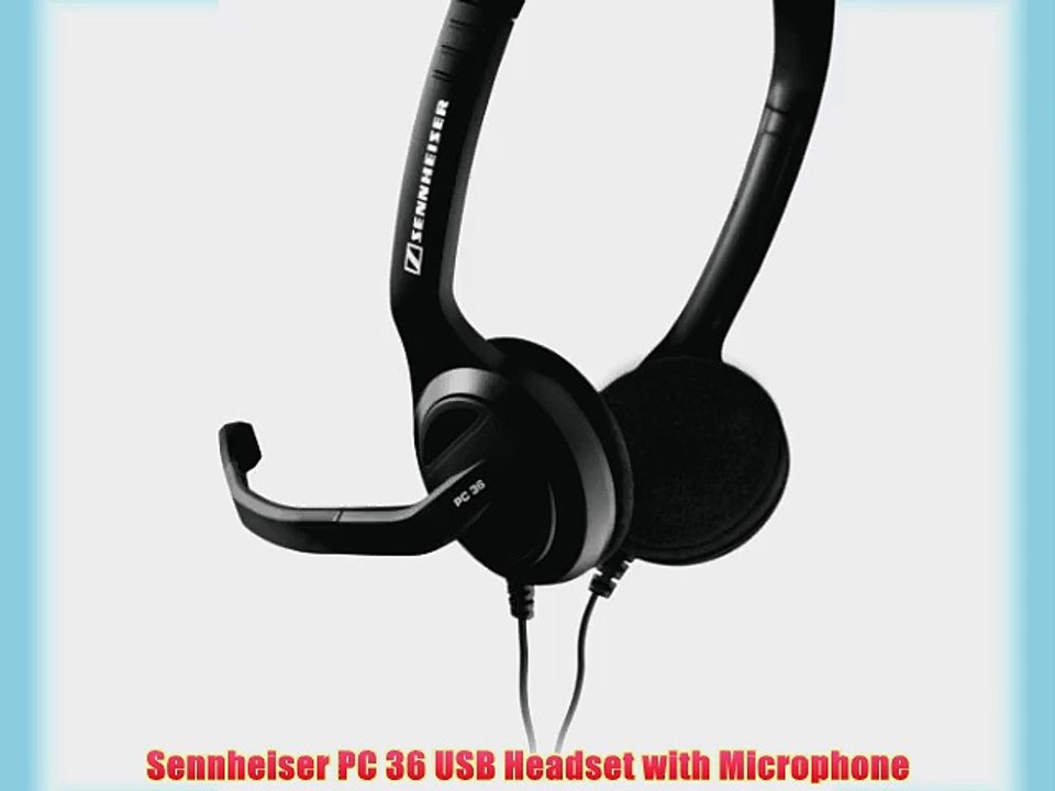 sennheiser pc 36 usb headset with microphone