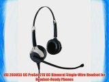 VXi 203055 UC ProSet 21V DC Binaural Single-Wire Headset for Headset-Ready Phones