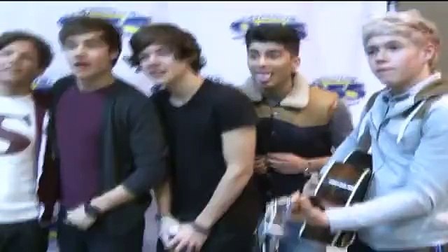 Harry Styles giving tour of tour bus- One Direction