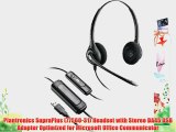 Plantronics SupraPlus (77560-31) Headset with Stereo DA45 USB Adapter Optimized for Microsoft