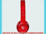 Beats by Dr. Dre Solo 2 12541 | On Ear Headphone Red B0518