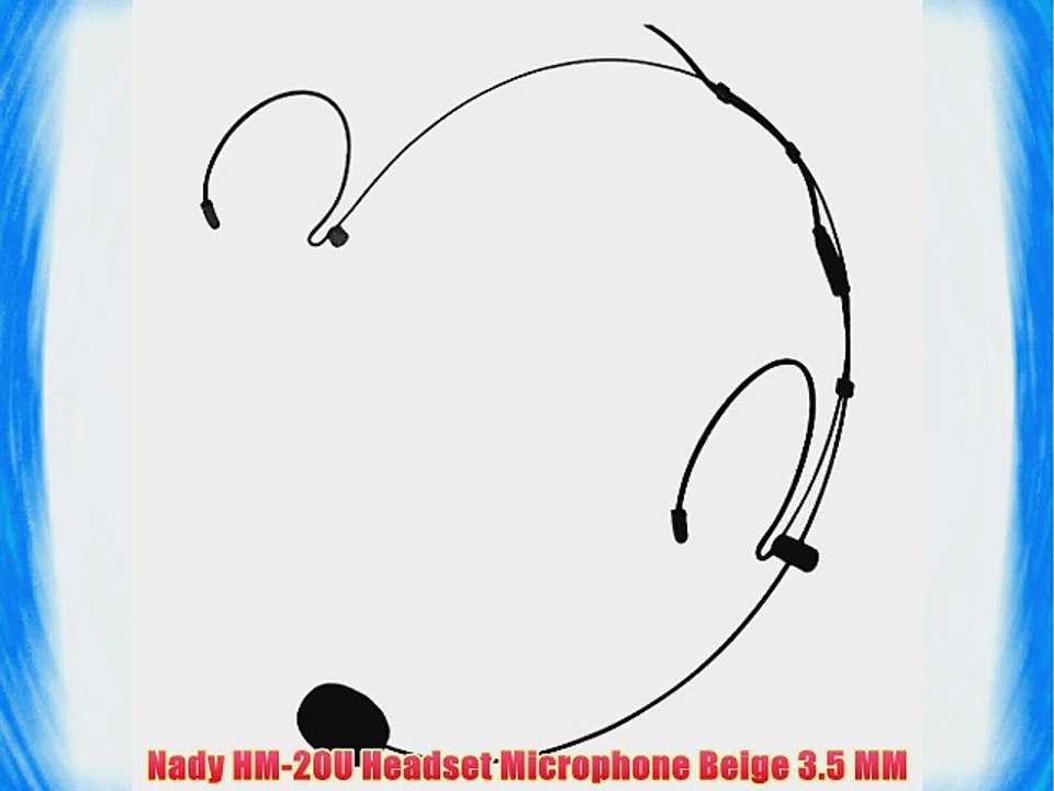 Nady HM-20U Headset Microphone Beige 3.5 MM