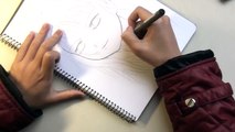 Drawing Line art ~anime girl