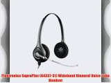Plantronics SupraPlus (64337-31) Wideband Binaural Voice Tube Headset
