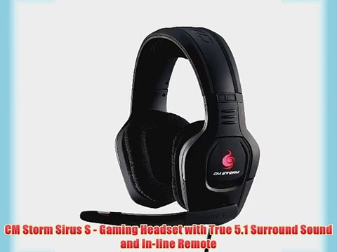 CM Storm Sirus S - Gaming Headset with True 5.1 Surround Sound and In-line Remote