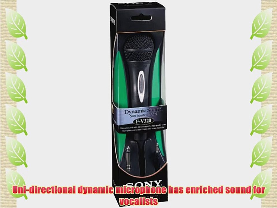 Sony F-V320 Uni-Directional Vocal Microphone with Built-In On/Off Switch