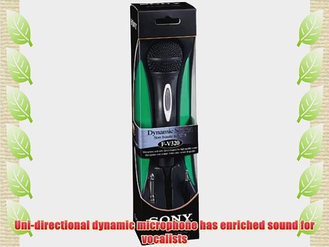 Sony F-V320 Uni-Directional Vocal Microphone with Built-In On/Off Switch