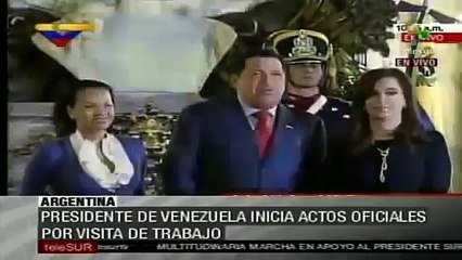 Presidente Chávez inicia visita de trabajo en Argentina