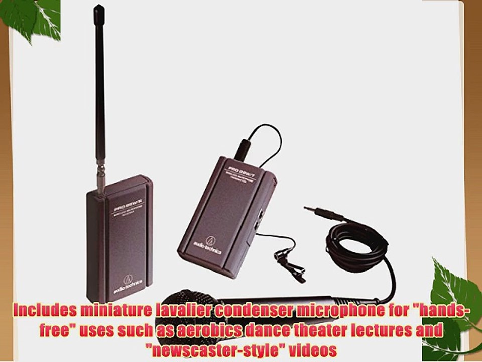 Audio-Technica ATR288W VHF Battery-Powered TwinMic Microphone System