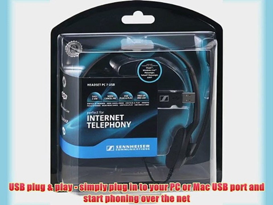 Sennheiser PC 7 USB - Mono USB Headset for PC and MAC