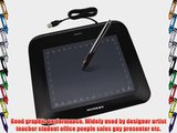 Huion P608N 8 x 6 Art Graphics Drawing Tablet Black with Wireless Digital Pen