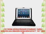 Universal Detachable Wireless Bluetooth Keyboard Case Cover for 9 - 10.1 Inch Tablet Pc   Stylus