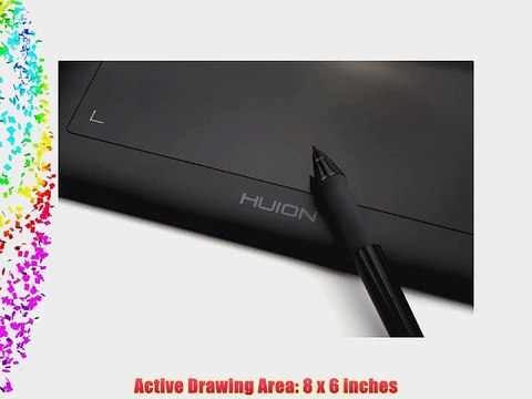 Huion 8 x 6 Inches Digital Graphic Drawing Tablet - 680s Black