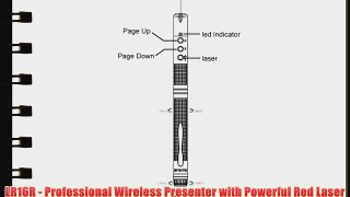 INFINITER LR16R Wireless Presenter with Page Up/Down Function Nano USB Detachable Receiver