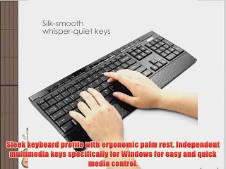 Anker  CB310 Full-Size Ergonomic Wireless Keyboard and Mouse Combo for Desktop with Water-Resistant