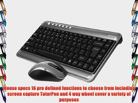 A4Tech 2.4G VTrack USB Mouse and Wireless Keyboard (7300N)