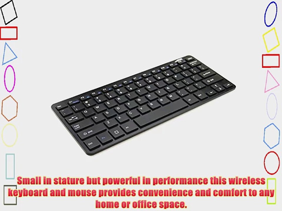 LB1 High Performance New Portable Ultra-Slim Wireless Keyboard and Optical Mouse 2.4Ghz Wireless