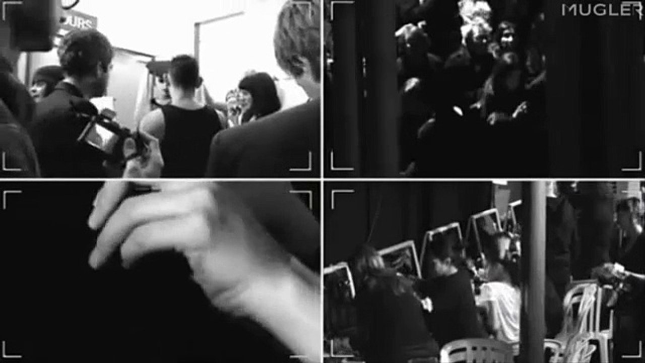 Lady GaGa - Behind The Scenes of Thierry Mugler Fashion Show in Paris