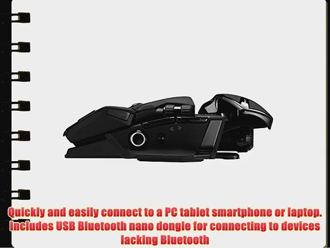 Mad Catz Office R.A.T. Wireless Mouse for PC and Android - Matte Black