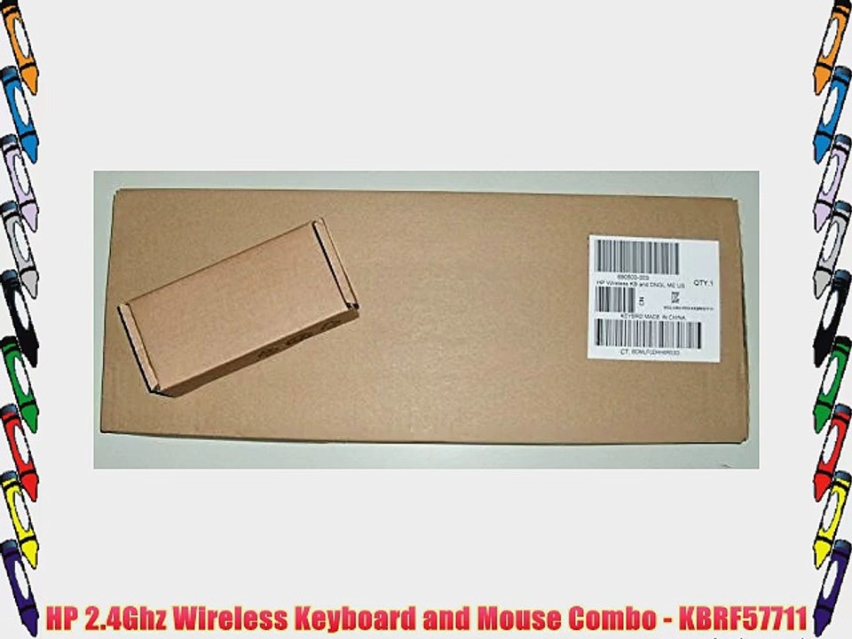 HP 2.4Ghz Wireless Keyboard and Mouse Combo KBRF57711 video Dailymotion