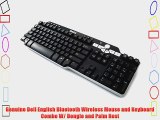 Genuine Dell Y-RAQ-DEL2 DR985 GM952 English US Bluetooth Wireless Mouse Keyboard USB Dongle
