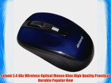 Inland 2.4 Ghz Wireless Optical Mouse Blue High Quality Practical Durable Popular New