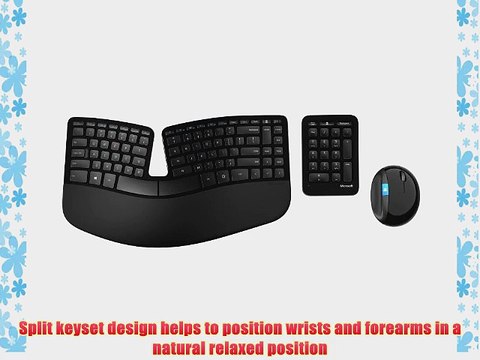 Microsoft Sculpt Ergonomic Desktop USB Port Keyboard and Mouse Combo (L5V-00003)