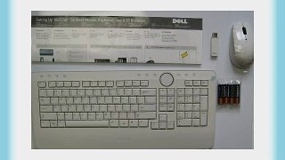 Dell Wireless US Keyboard and Mouse with USB Receiver White P/N X862M